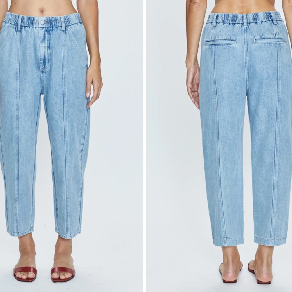 Pistola Court Ankle Barrel Leg Jeans - The Jardin